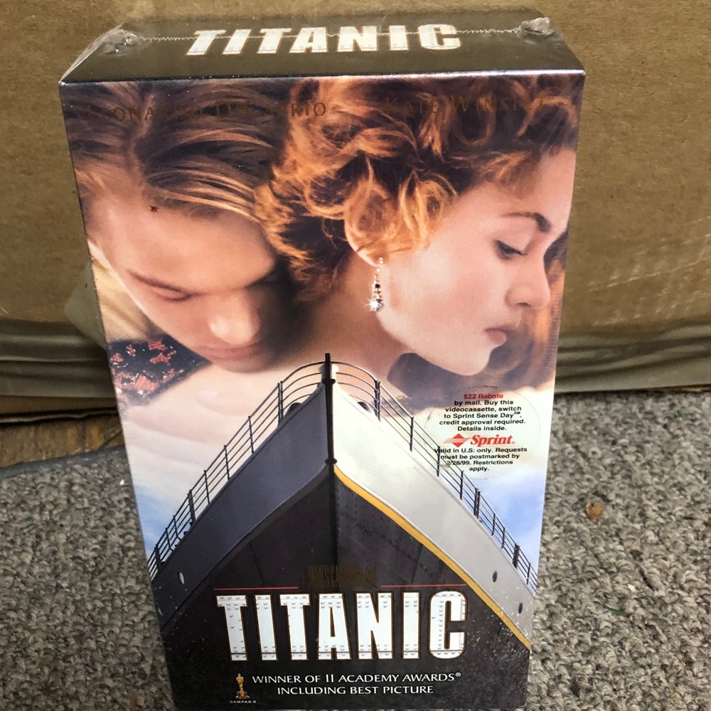 Titanic VHS Movie and Making Of Movie Book